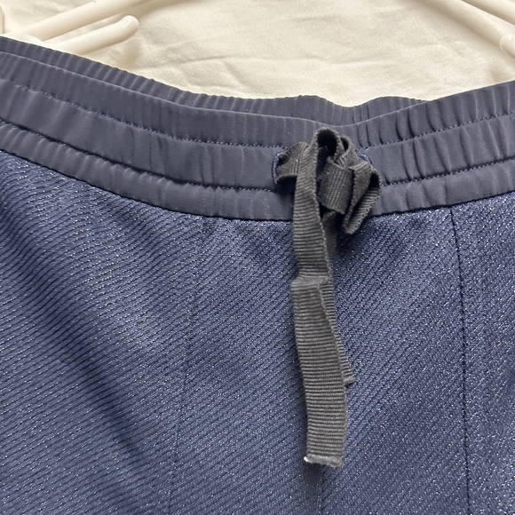 Navy Sparkly Cuffed Dress Pants - Picture 4 of 7